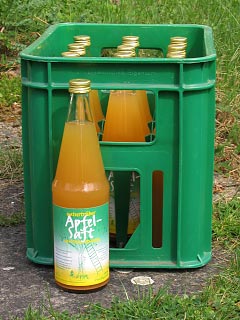 Apfelsaftflasche