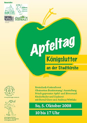Plakat Apfeltag Plakat Apfeltag