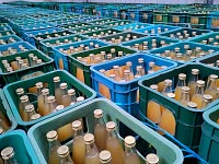 Unser Saftlager nach der Ernte